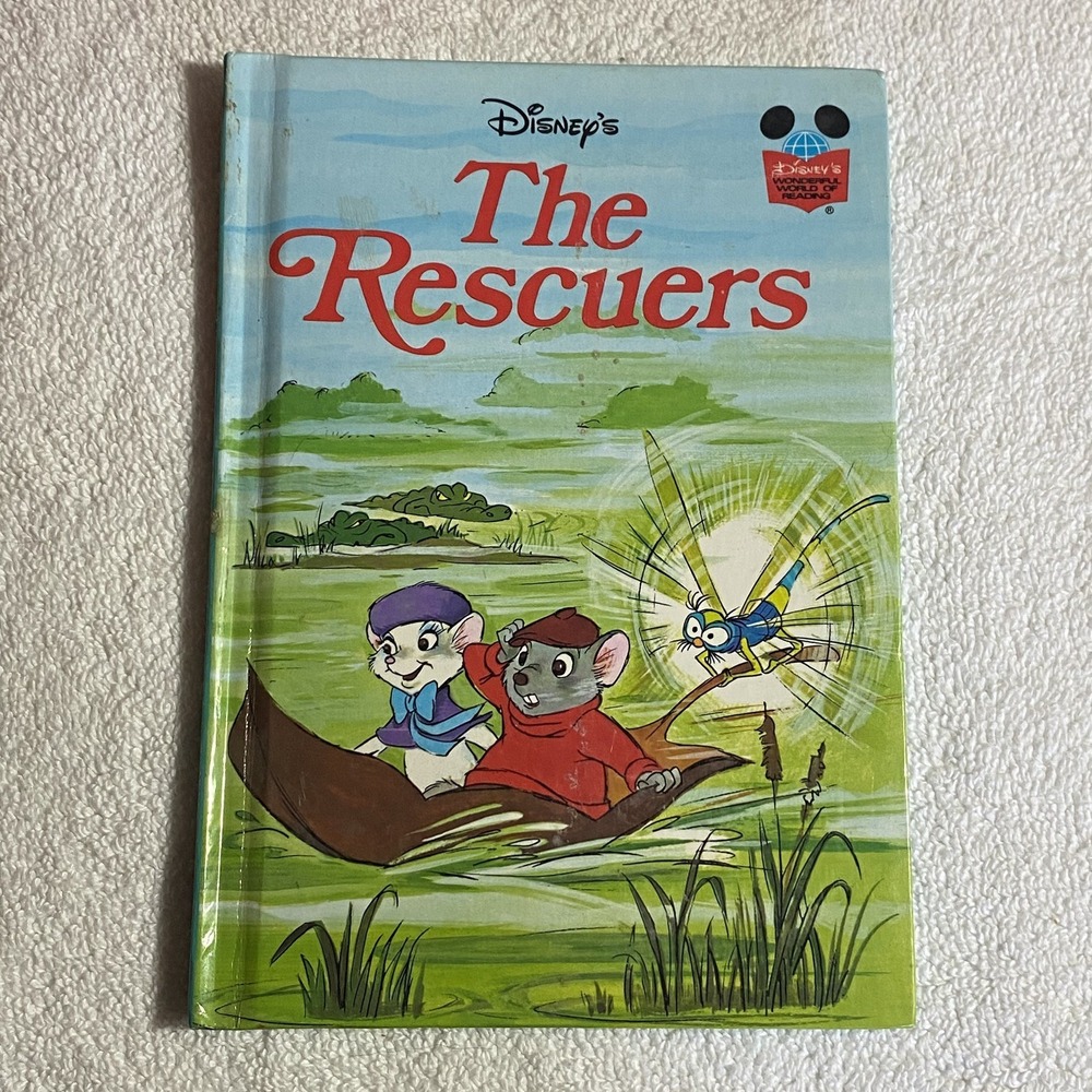 Disney's The Rescuers Wonderful World Reading‎ Grolier Book Club 1977 Mice
